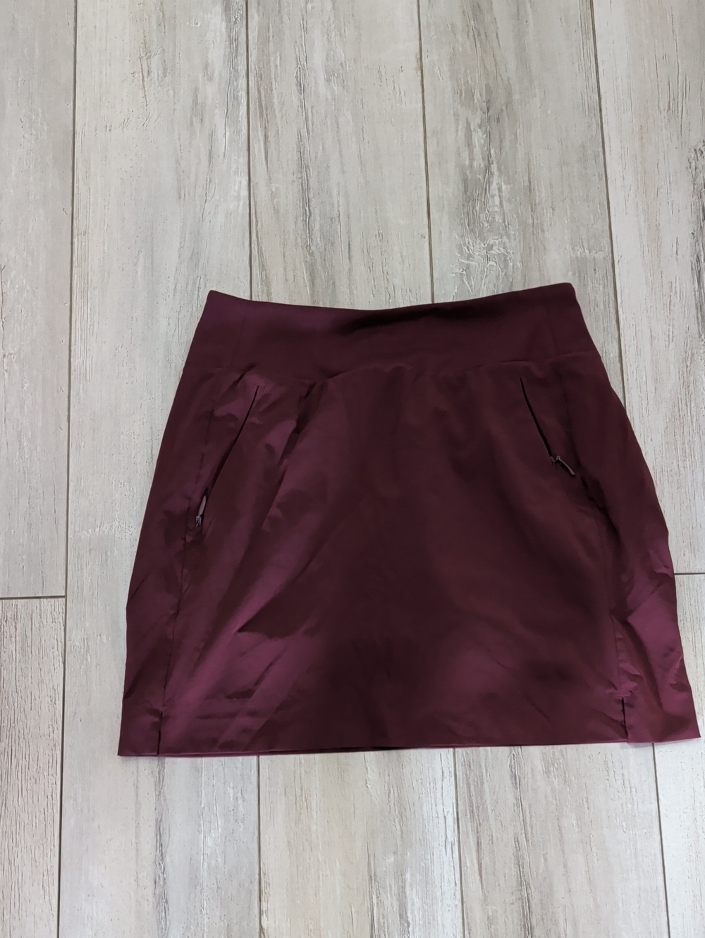 Athleta Wine-Colored Active Mini Skirt